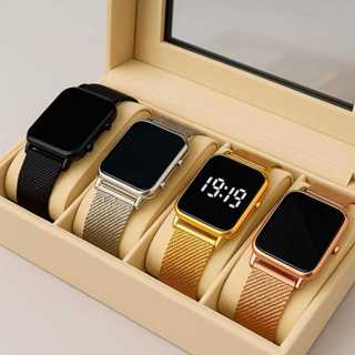 Kit 1/2/3/4 Relógio Feminino Digital Retângulo Confortável Premium em Oferta na Shopee