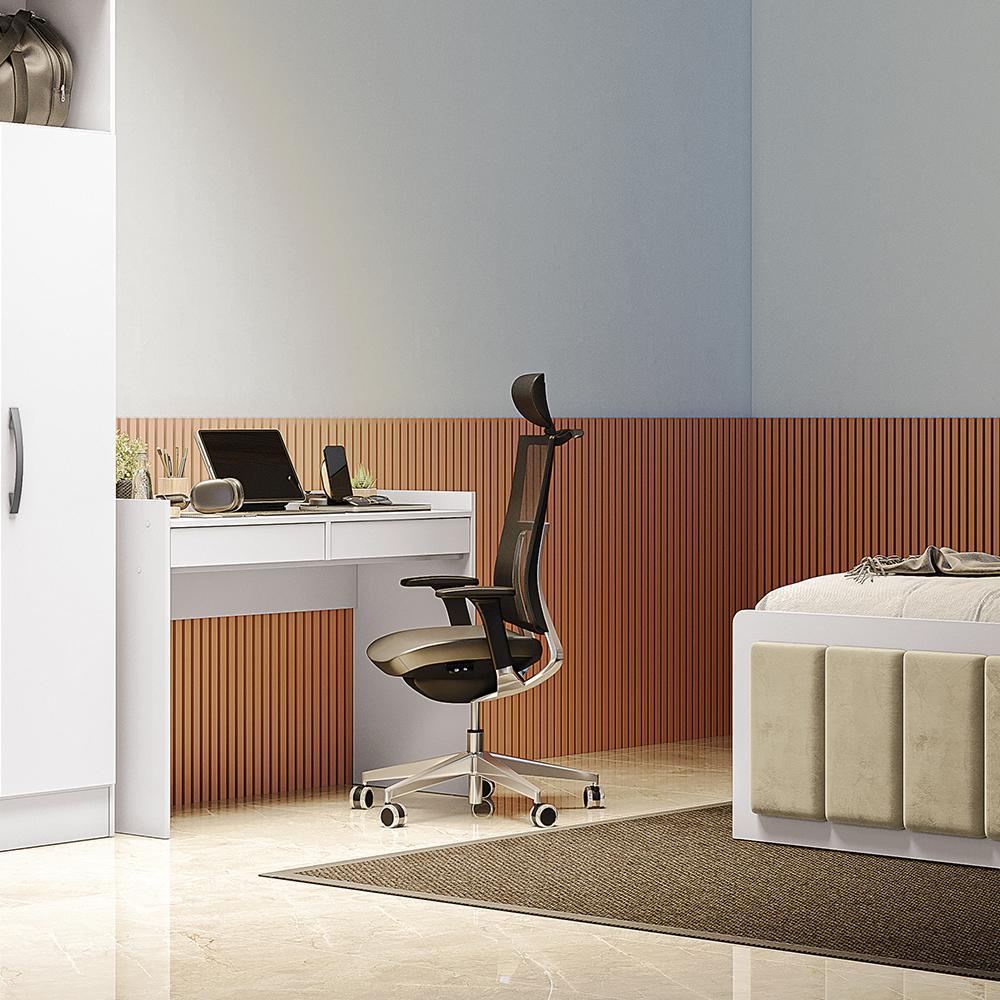 Escrivaninha 2 Gavetas Kappesberg Adapt Branco em Oferta na Shopee