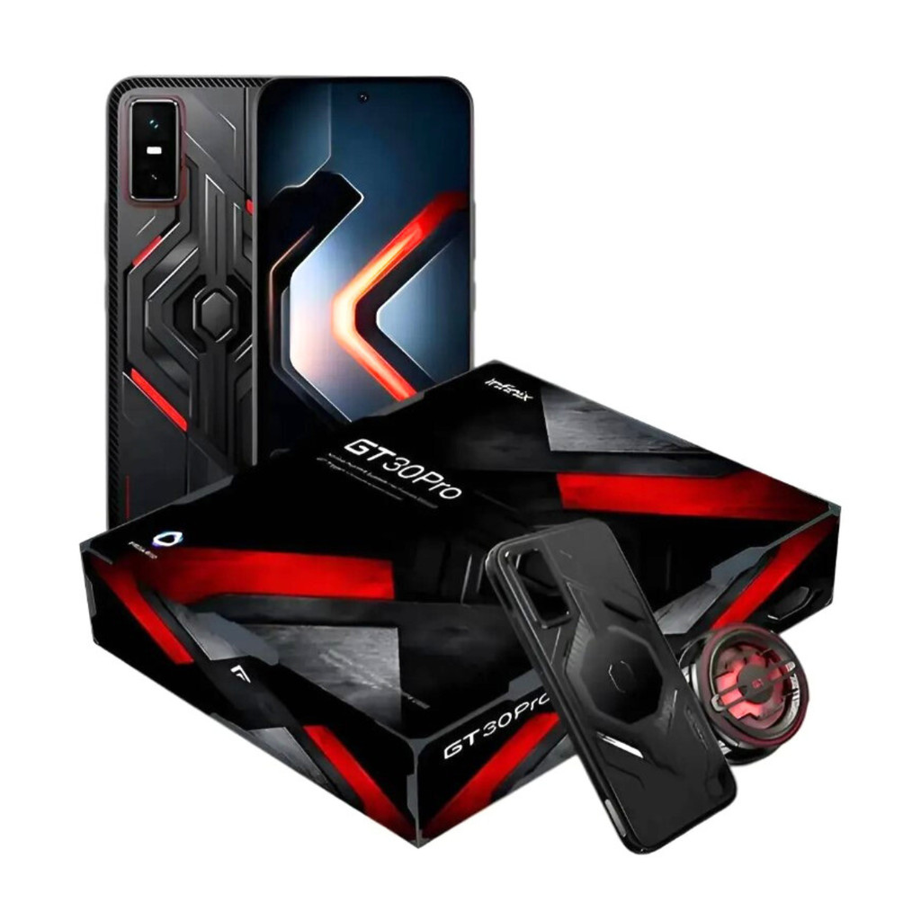 Infinix Gt 30 Pro 5g 256gb+12gb Ram Kit Gamer Fan Cooler Dark Flare 108 MP 5200 mAh Oficial do torneio de PUBG