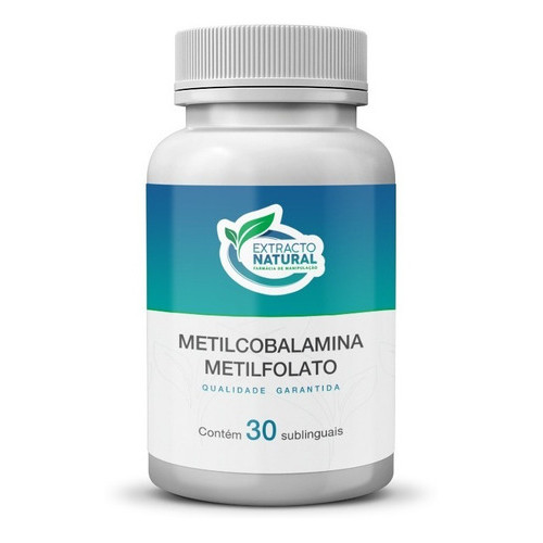 Metilcobalamina 1000mcg+metilfolato 400mcg 30cps Sublingual Sabor Sem Sabor