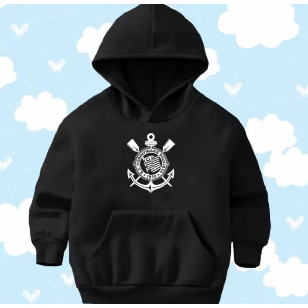 MOLETOM INFANTIL TIME FUTEBOL CASACO BLUSA DE FRIO CANGURU CORINTHIANS PAULISTA TIMÃO MASCULINO FEMININO UNISEXX PREMIUM em Oferta na Shopee