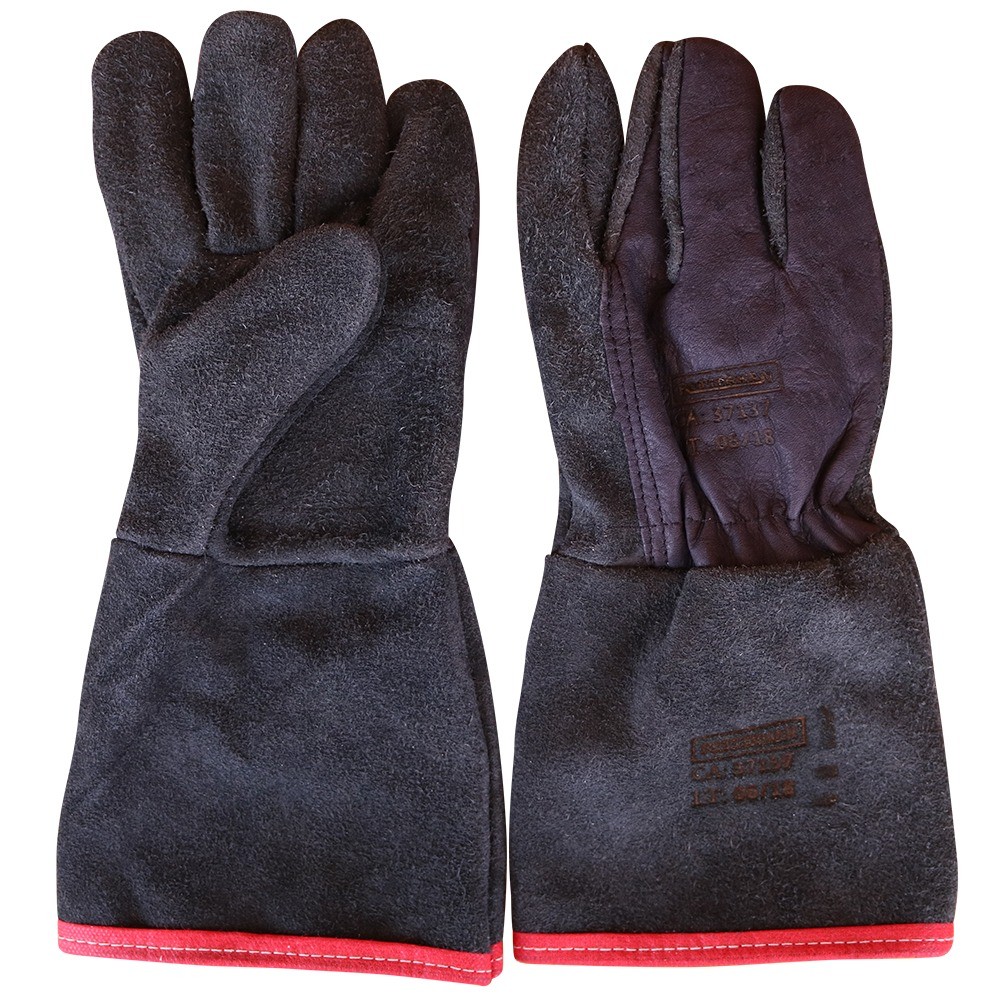 Luva de raspa soldador 15 cm com reforço - RLL-LS15 - Rotterman em Oferta na Shopee