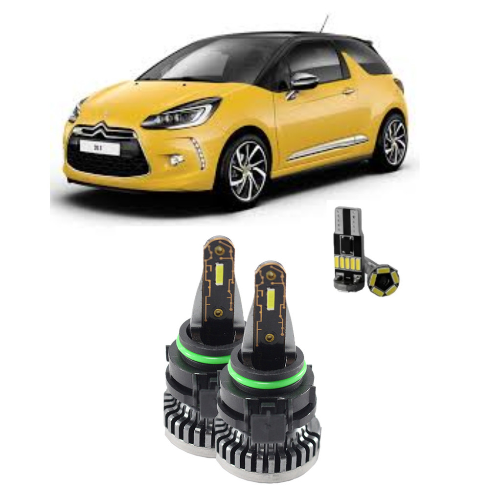 KIT ULTRA LED NANO DS3 2008/2016 30000 LÚMENS 6500K (H16-2) - CANCELLER em Oferta na Shopee