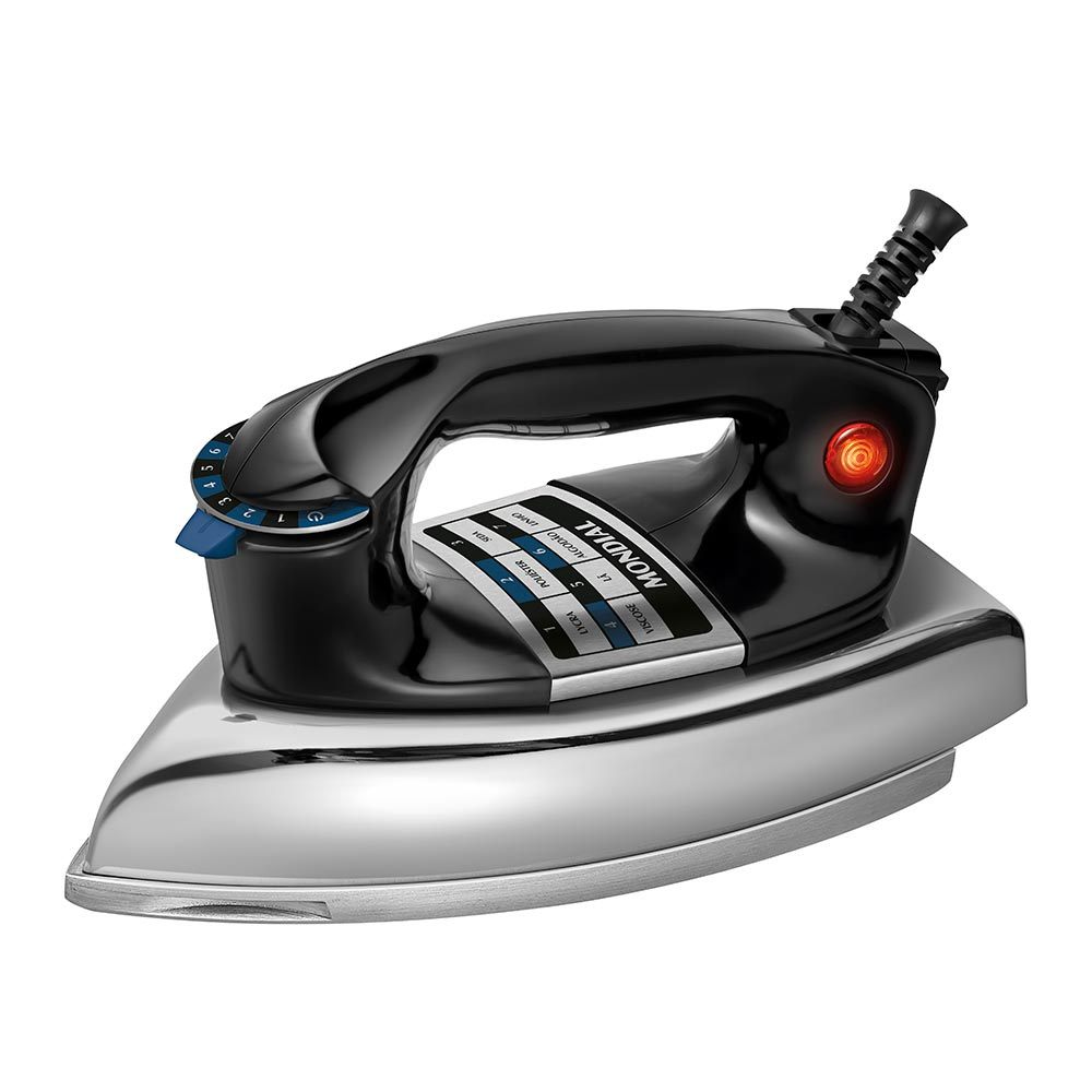 Ferro a Seco Mondial 1250W Preto e Cromado FS-01-BI 127V em Oferta na Shopee