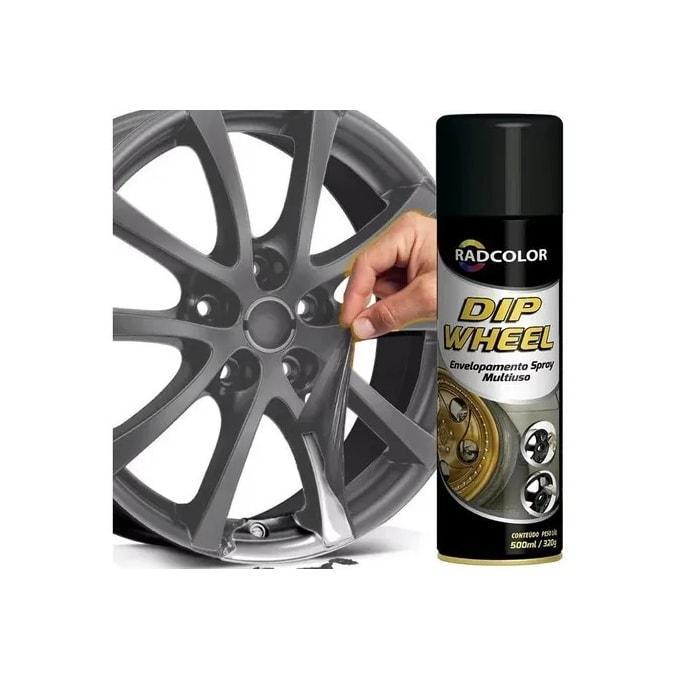 SPRAY DE ENVELOPAMENTO LÍQUIDO DIP WHEEL 500ML GRAFITE em Oferta na Shopee