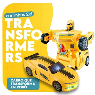 Carrinho de Brinquedo Transforms Vira Transforma Em Robô Carro Camaro Infantil em Oferta na Shopee
