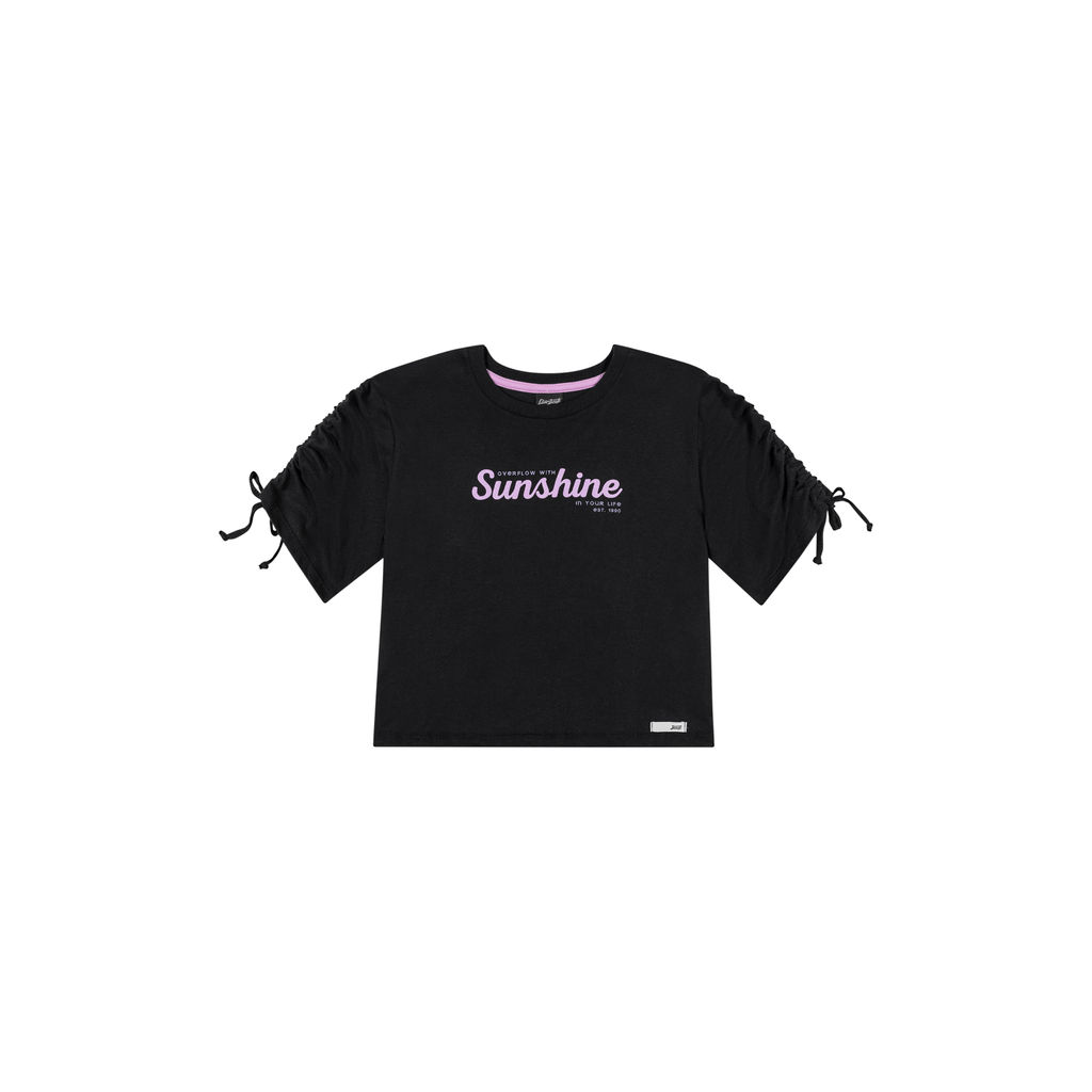 Blusa Juvenil Menina Elian Beats Preta em Oferta na Shopee