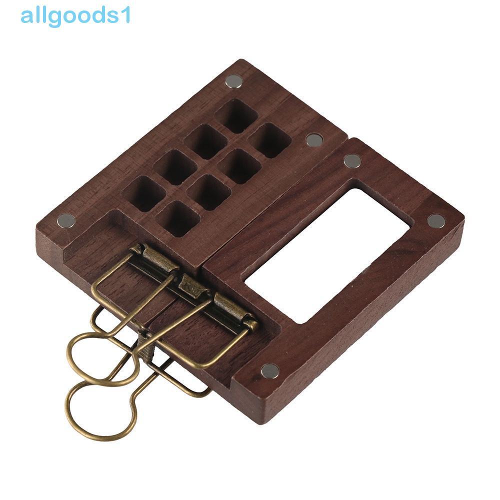 Caixa Vazia De Pintura ALLGOODS , Mini Paleta De Tinta Aquarela De Nogueira Preta , Portátil