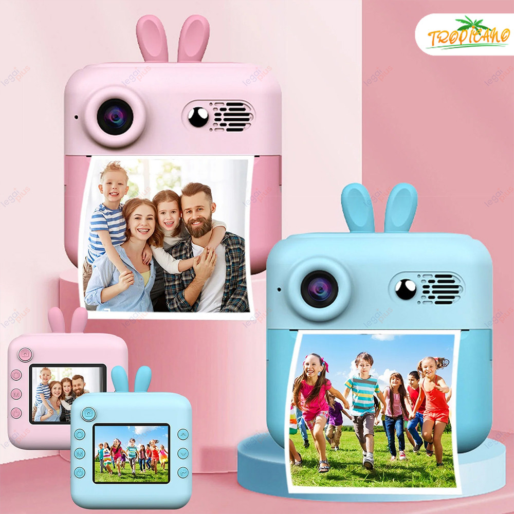 Nova Câmera Portátil com Impressão Térmica Imediata – Ideal para Viagens e Presente para Meninos e Meninas