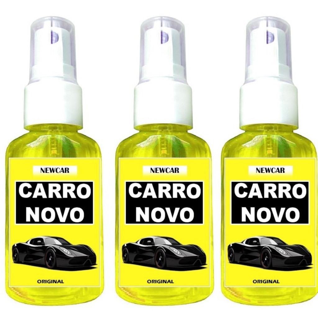 Kit 3 Cheirinho CARRO NOVO Spray Automotivo para Carro Aromatizante de Qualidade Concentrado NEWCAR