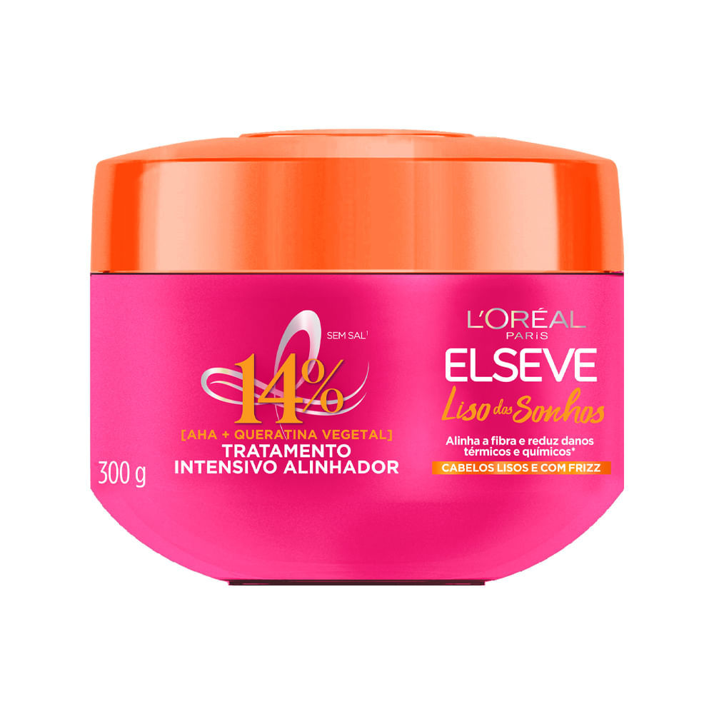 Máscara Elseve Liso Dos Sonhos Liquid Hair 300g em Oferta na Shopee