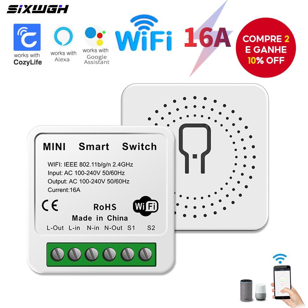Interruptor Inteligente Wifi-Controle De Voz Do Aplicativo Cosylife Funciona Com alexa google home