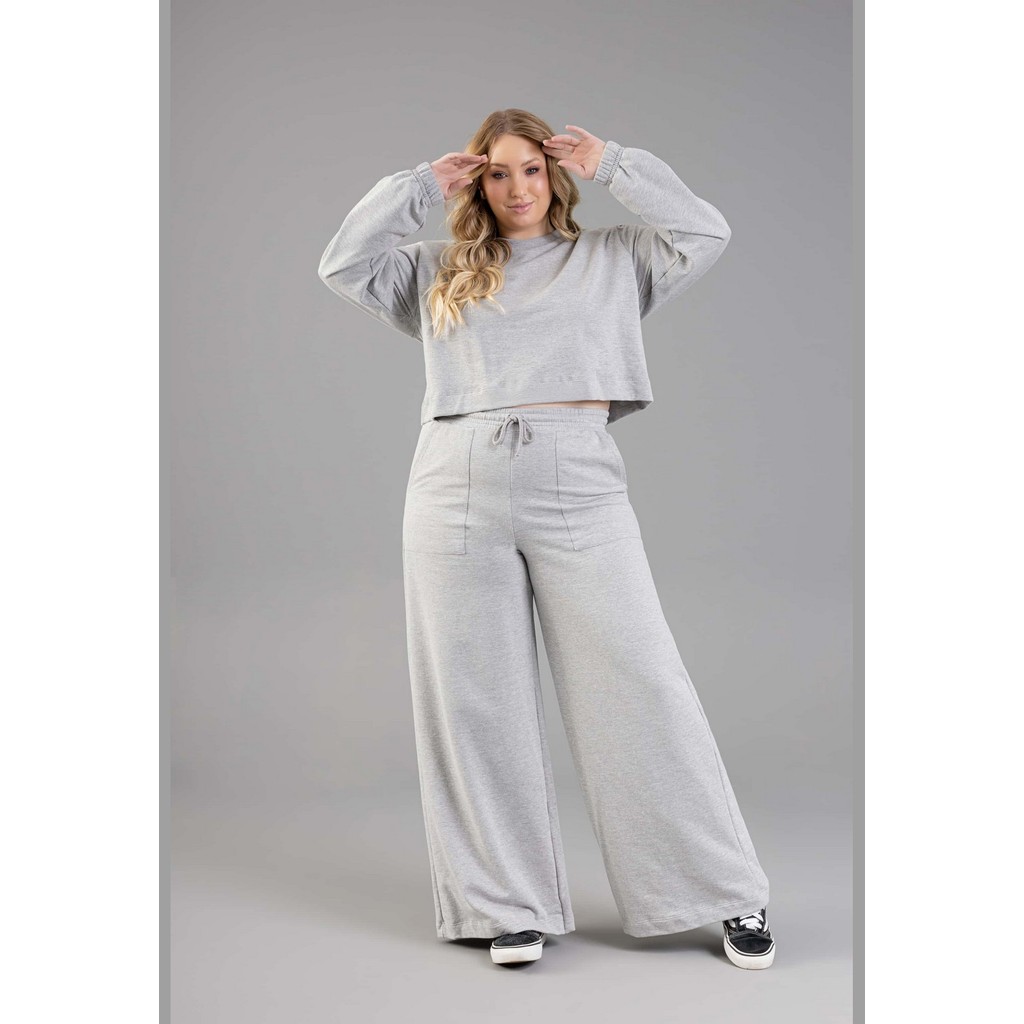 Calça Feminina em Moletom Just Basic em Oferta na Shopee