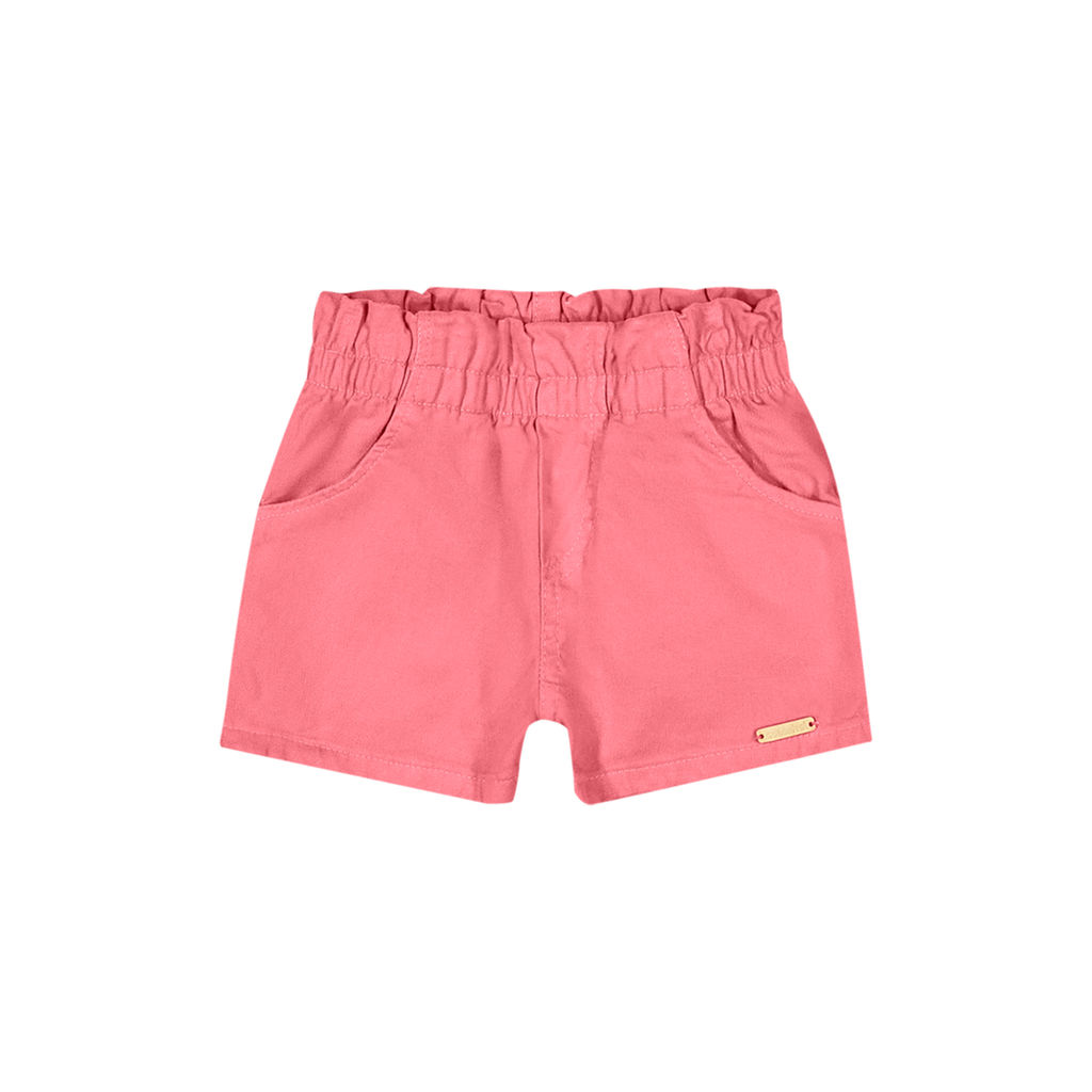 Short Infantil Menina Sarja Com Bolsos Colorittá Rosa em Oferta na Shopee