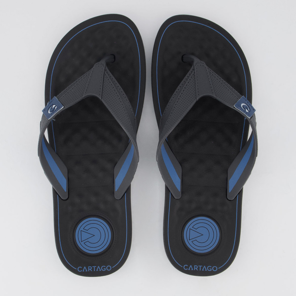 Chinelo Cartago Arizona Preto e Azul