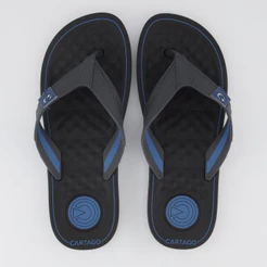 Chinelo Cartago Arizona Preto e Azul