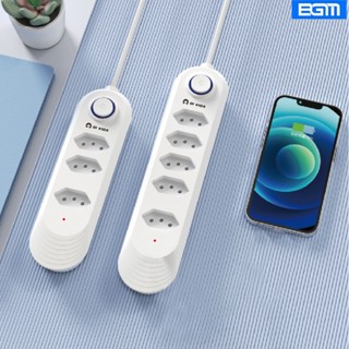 TOMADAS 6, 5, 4 e 3 tomadas tripolar 10 Amperes com fusível,2 metros de comprimento em Oferta na Shopee