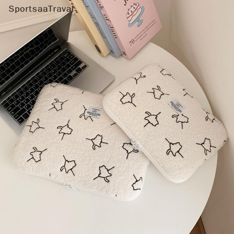 S & T Capa De Pelúcia Para Laptop De 13/14 Polegadas Bolsa Notebook Air Pro Lenovo Hp Tablet De 11 IPad Portátil null