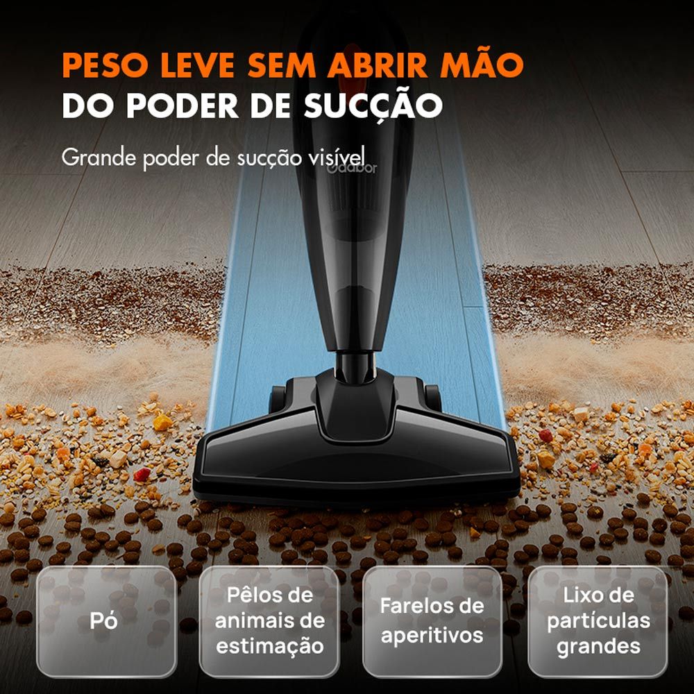 Aspirador De Po Vertical Gaabor Smart Sweep GVCW-M15A Preto 127V em Oferta na Shopee