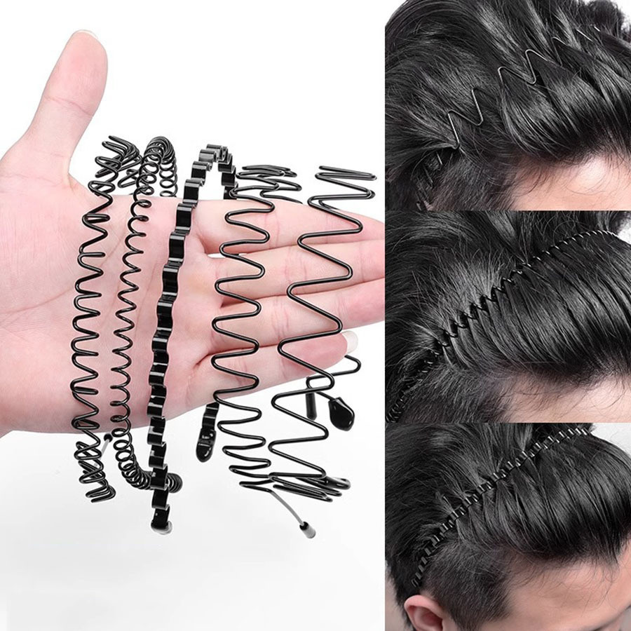 Tiaras  de cabelo invisível multiuso de Ferro Arco Diadema Metal