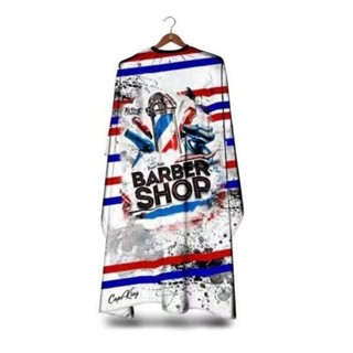 Capa De Corte Barbearia Personalizada Barbershop Branco Profissional em Oferta na Shopee