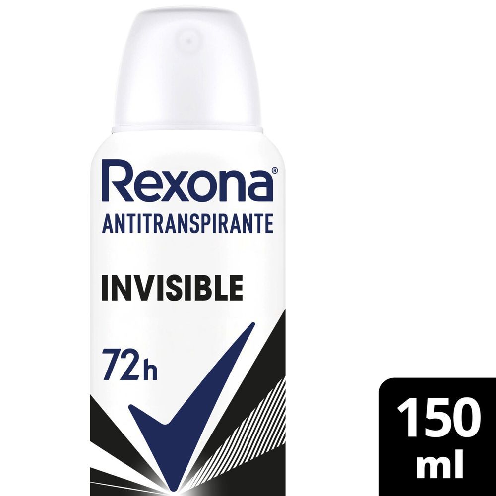 Desodorante Antitranspirante Aerosol Feminino Rexona Invisible 72 horas 150ml em Oferta na Shopee