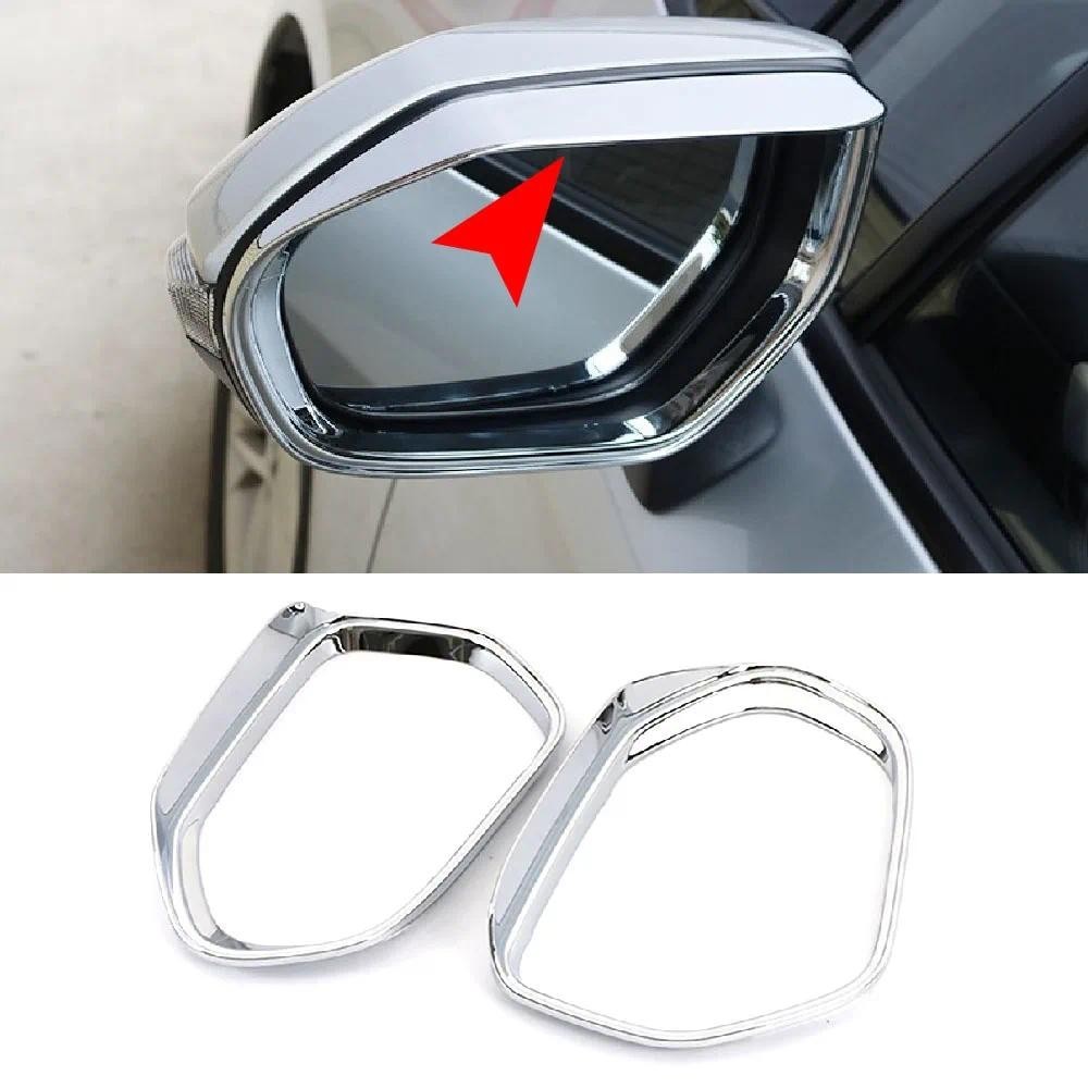 JEAZEA 2x Espelho Retrovisor Exterior Escudo De Chuva Carro Sobrancelha Decoração Guarnição Apto Para Toyota Corolla E21