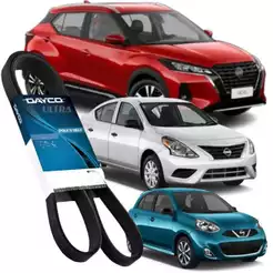 Correia Alternador Nissan Kicks / Versa / March - 1.6 16V - Direção Elétrica (Dayco 7PK1125)