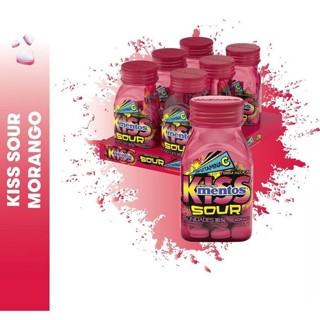 Pastilha Mentos Kiss Sour Morango Van Melle Com 6 Unidades De 38,5g em Oferta na Shopee