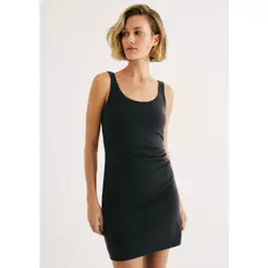 Vestido Curto Justo Em Ribana