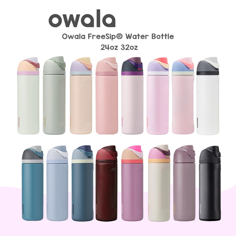 Garrafa De Água Owala FreeSip 24 Onças/32 100 % Original-Aço Inoxidável Isolado , Mais Vendido , Estoque Pronto