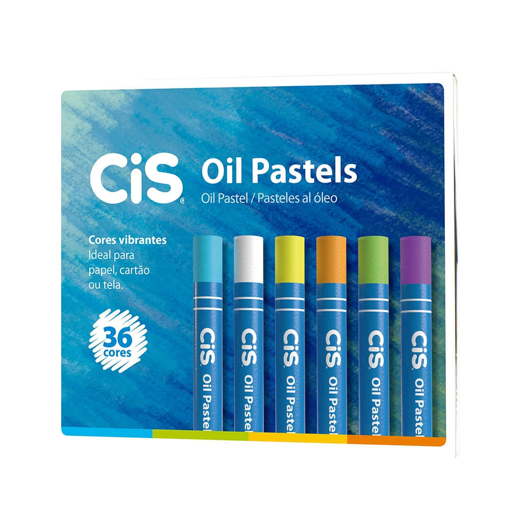 Giz de Cera Cis Oil Pastels com 36 Unidades Cores Vibrantes em Oferta na Shopee