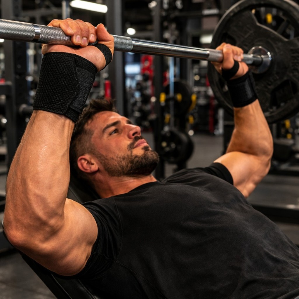 Munhequeira Fitness Academia Crossfit Suporte Punho Wrist Strap Ajustável Treino Musculação Peso