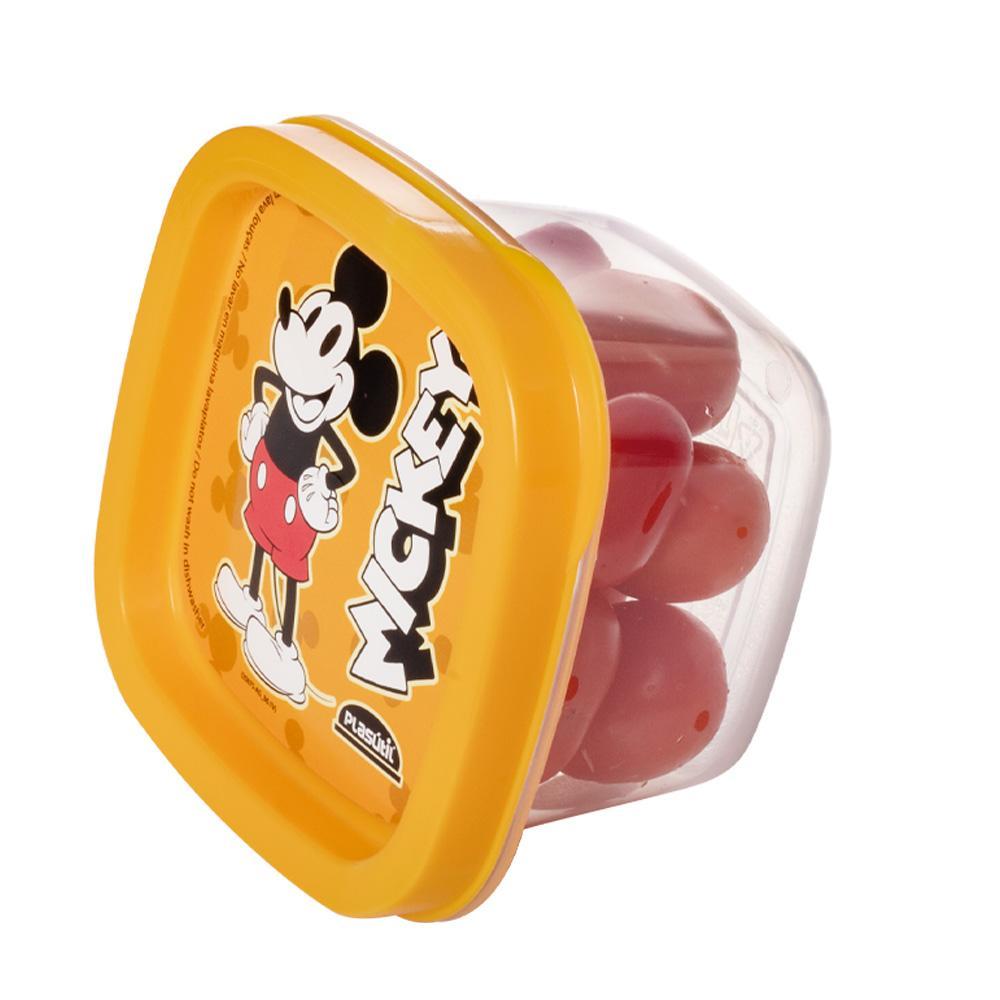 Pote Mickey Quadrado Plástico 200 ml Plasútil · foto 2