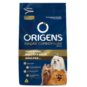 Ração Origens Raças Específicas para Cachorros Adultos Yorkshire, Maltês e Spitz