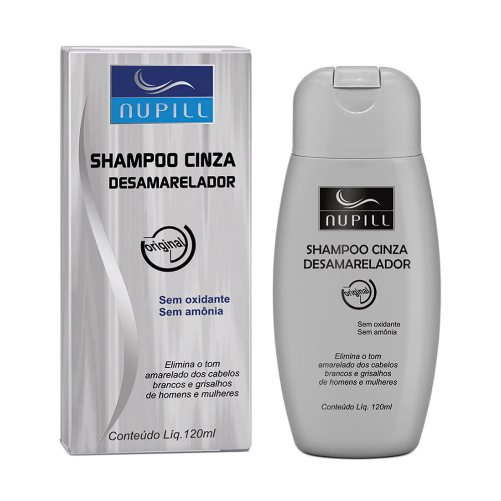 Shampoo Nupill Cinza Desamarelador 120ml em Oferta na Shopee