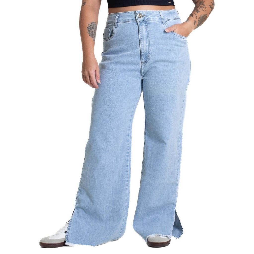 Calça Jeans Sawary Wide Leg Petit - 281181