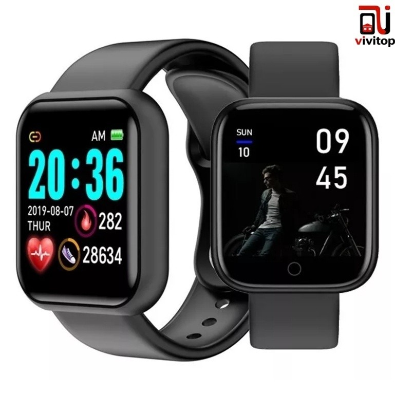 Y68 D20 Novo Macaron Relógio Inteligente Colorido Da Moda Smartwatch Esportivo Bluetooth Android/iOS Original