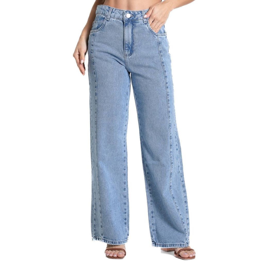 Calça Jeans Sawary Wide Leg Petit - 281871