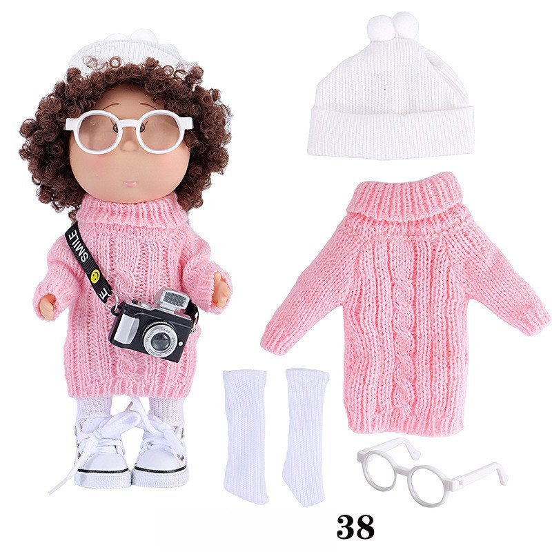 Boneca Batata 24cm Brinquedo DIY Infantil para Menina Troca de Roupas Presente de Aniversário Criativo