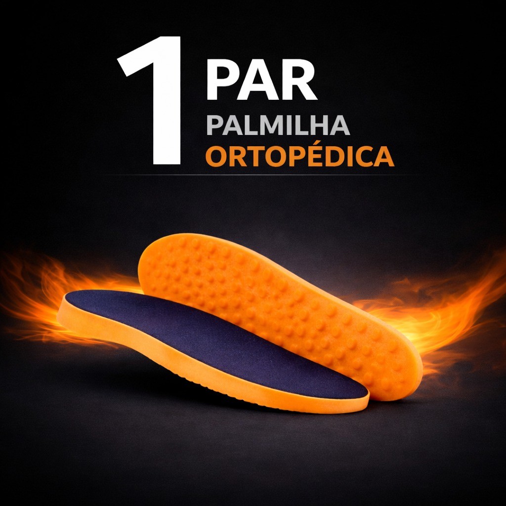Palmilha Ortopédica em Gel Conforto e Alívio Nos Pés