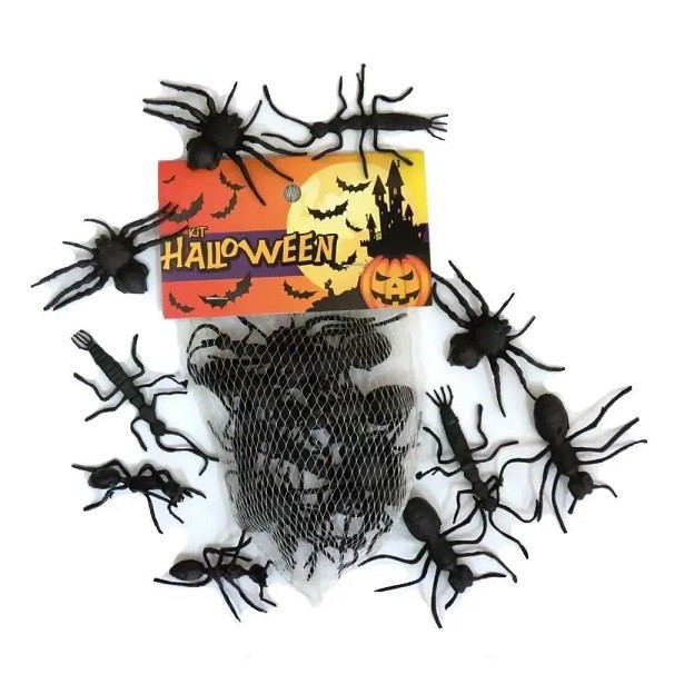 BRINQUEDO INSETOS DE BORRACHA HALLOWEEN - BRASILFLEX