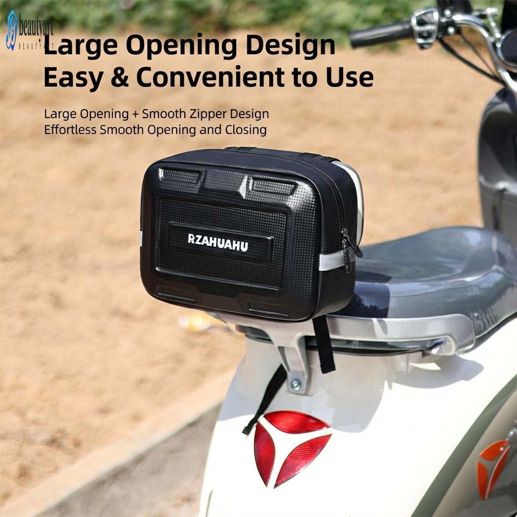 Bolsa De Rack Traseiro Para Motocicleta 7/9L E-Bike-Frontal De Grande Capacidade Viagens Ao Ar Livre