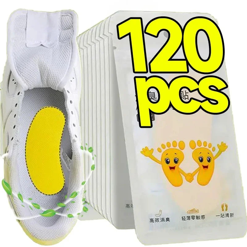 12 Pçs Pé Desodorante Adesivo Sapatos Removedor De Odor Limão Atleta Calmante Palmilha Antibacteriana Antitranspiran