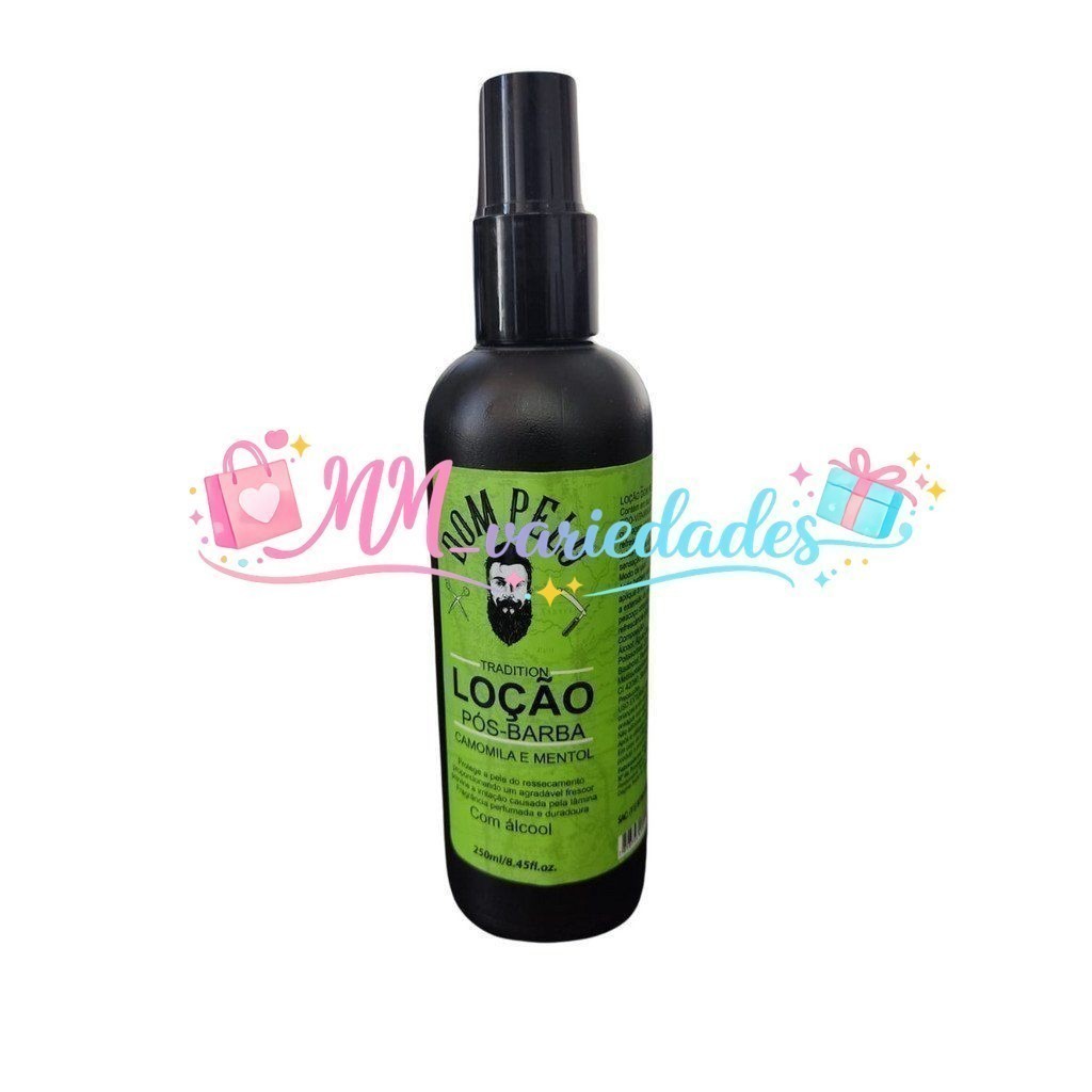 Loção Pós Barba Barbeiro Barbearia Previne Irritação Mentol 250mlUV6G88OV