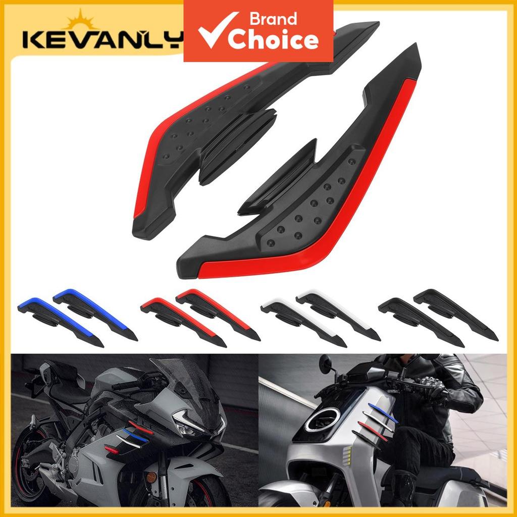 KEVANLY 2 Unidades De Motocicleta Novo Estilo Faca De Vento Fita Decorativa Winglets Protetor Universal