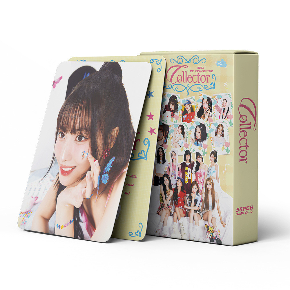 55 Pçs/set TWICE Photocards 2025 LOMO Cartão Postal Para Coleções De Fãs