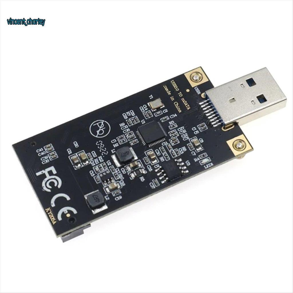 [vincent_c] Unidade De Estado Sólido Msata Para USB 3.0 Disco Rígido Móvel ASM1153E Chip Plug and Play Tamanhos 30 X 50 
