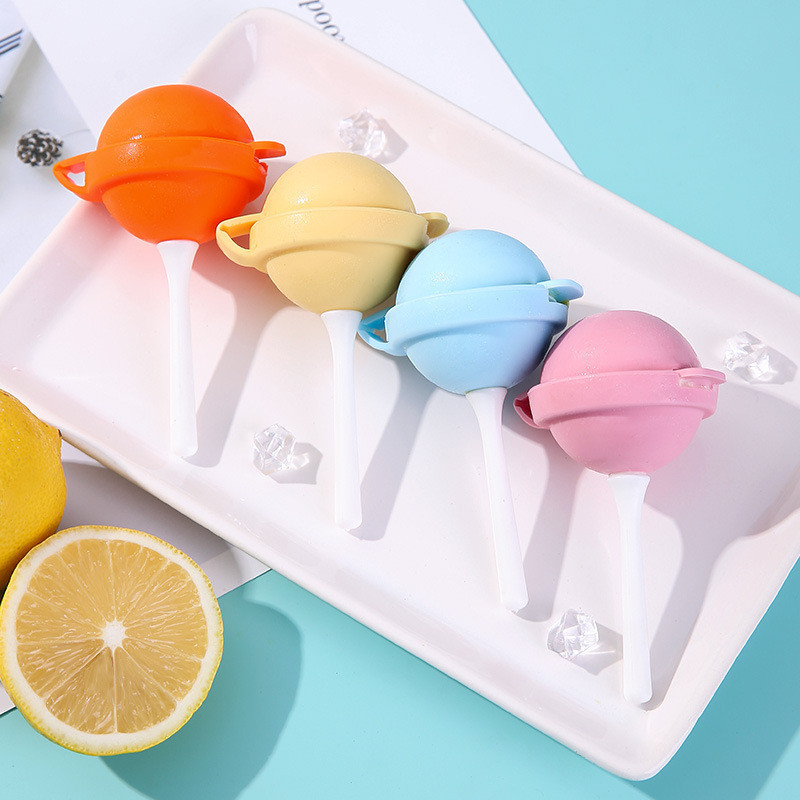 Kit Molde de Pirulito e Picolé Infantil Silicone Alimentar, Formas Divertidas, Sem BPA, Com Palitos