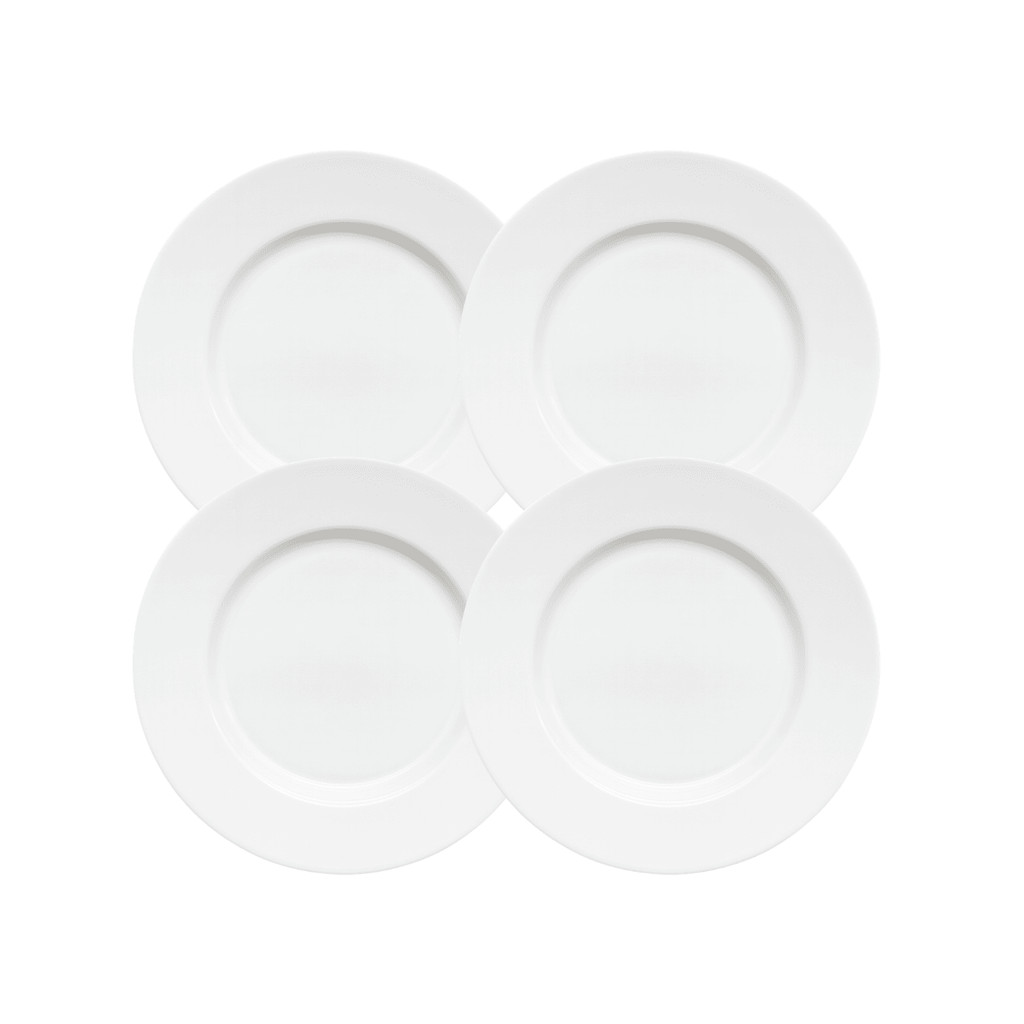 Jogo 4 Pratos Sobremesa 18cm Melamina Branco Lyor Resistente Não Quebra Luxo em Oferta na Shopee